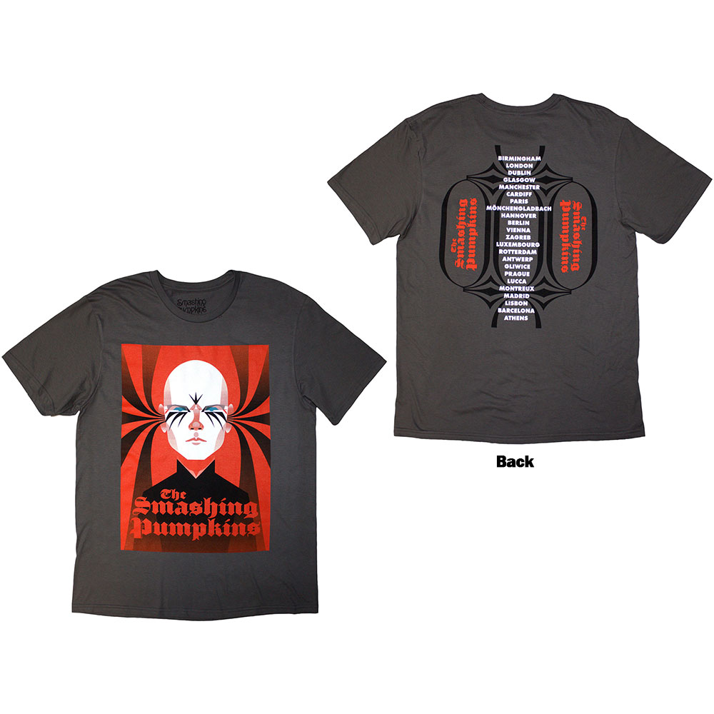 The Smashing Pumpkins Unisex T-Shirt: Billy (Charcoal Grey) (Back Print) (Medium)
