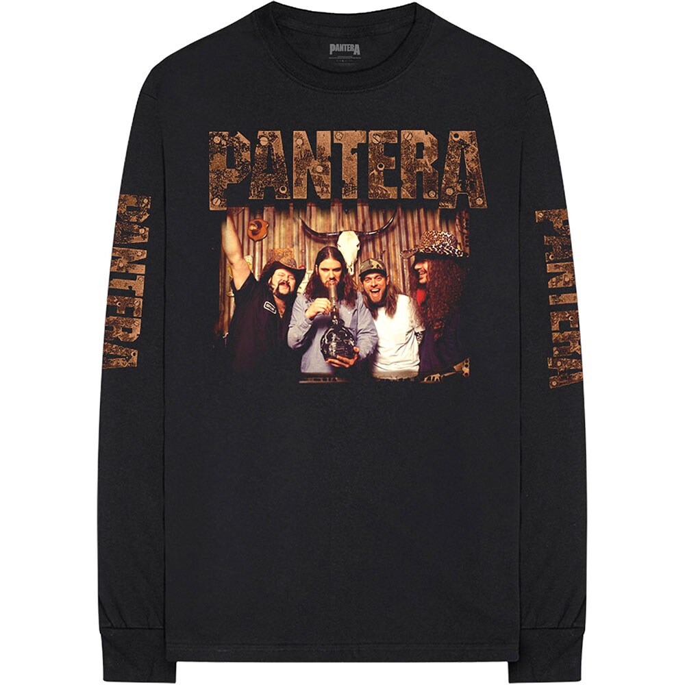 Pantera Unisex Long Sleeved T-Shirt: Bong Group (Sleeve Print) (XX-Large)