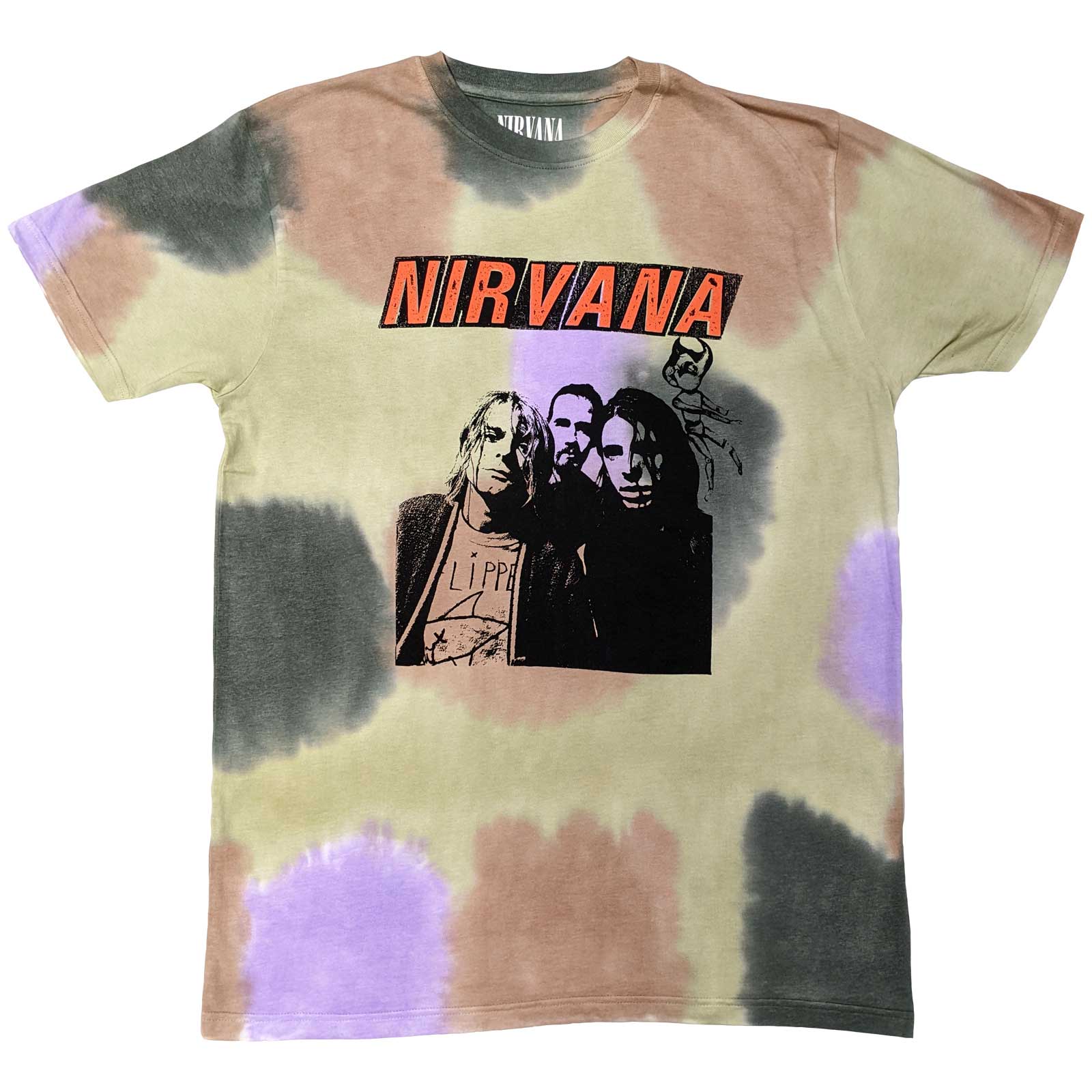 Nirvana Unisex T-Shirt: Flipper (Wash Collection) (Medium)