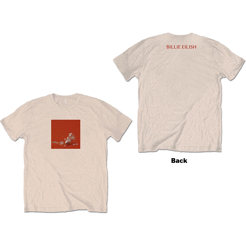 Billie Eilish Unisex T-Shirt: Therefore I Am (Back Print) (Small)