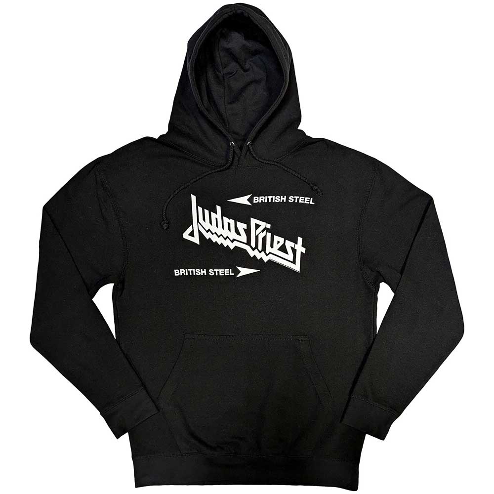 Judas Priest Unisex Pullover Hoodie: British Steel Logo (XX-Large)
