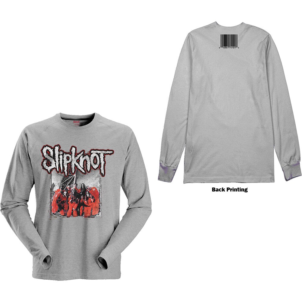 Slipknot Unisex Long Sleeved T-Shirt: Self-Titled (Back Print) (Medium)