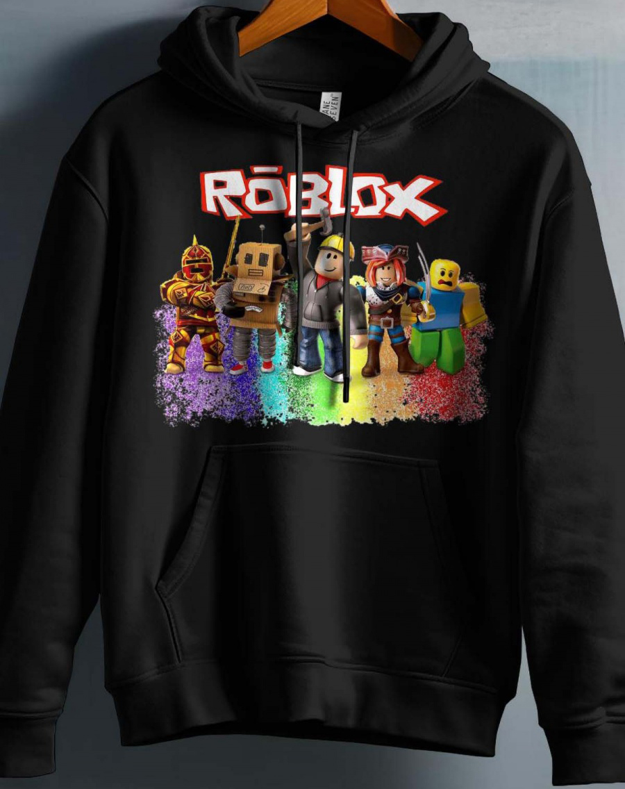 Roblox Barn Hettegenser - Unisex - Rob Friends - Svart