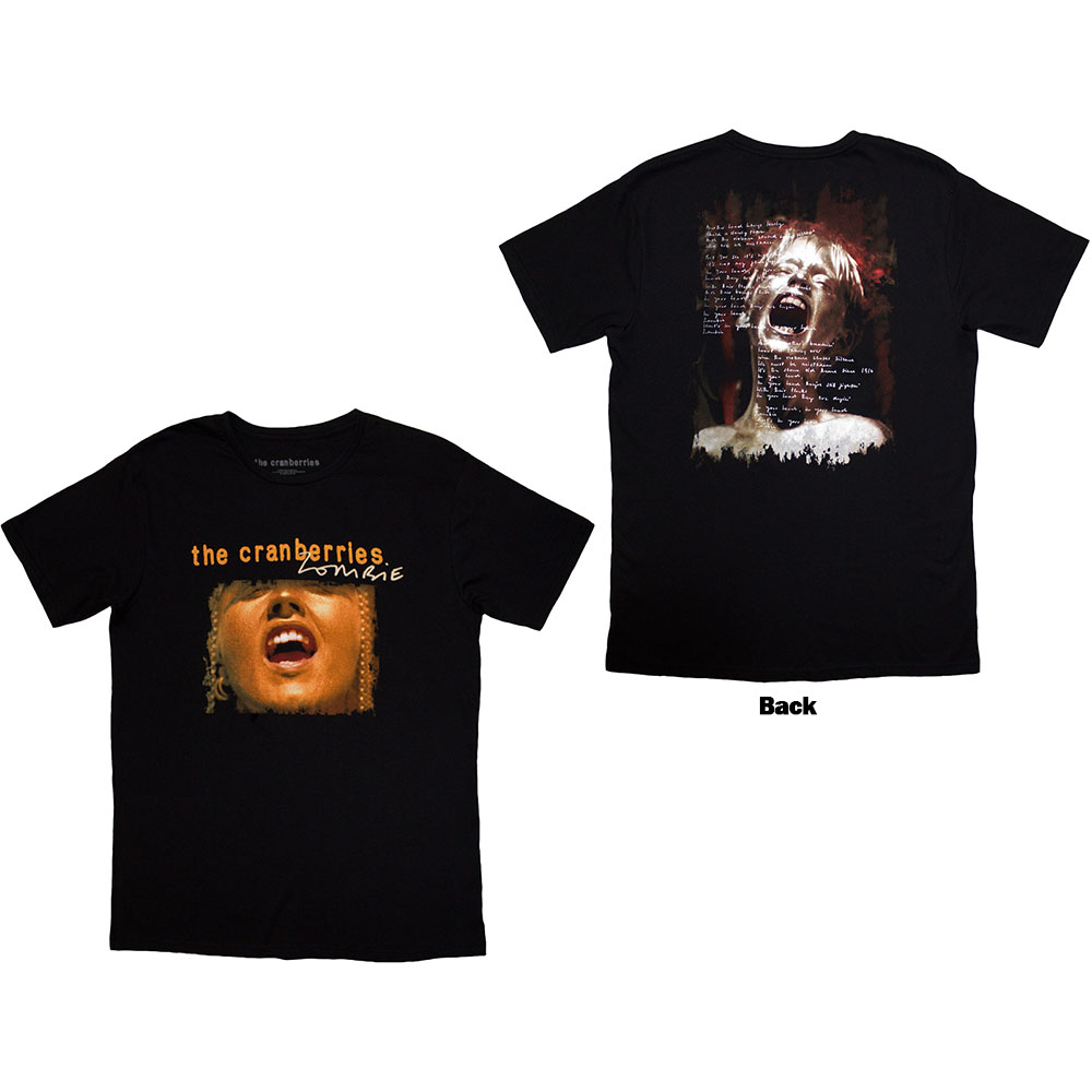 The Cranberries Unisex T-Shirt: Zombie Dolores (Back Print) (X-Large)