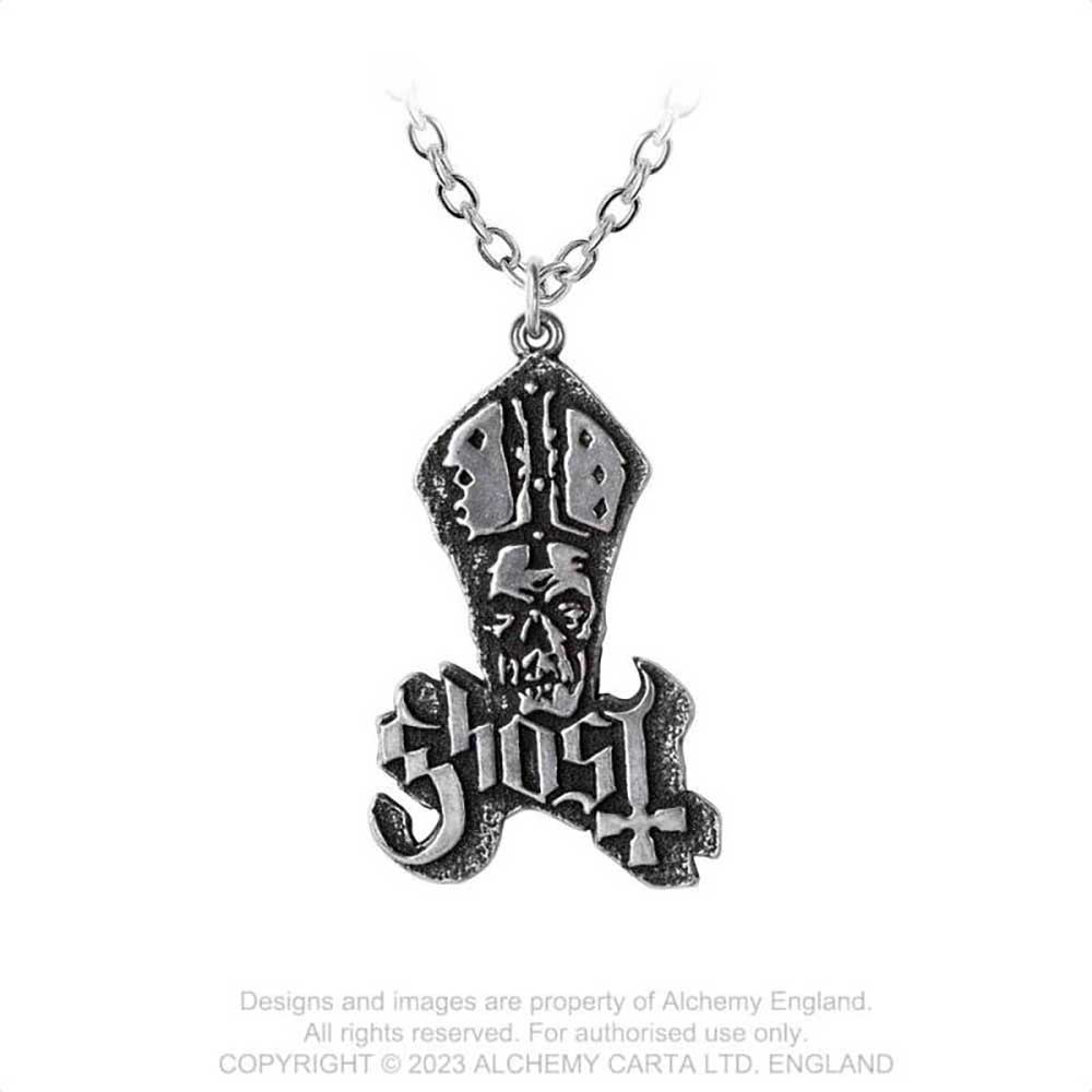 Necklace: Ghost - 'Papa' Logo Pendant