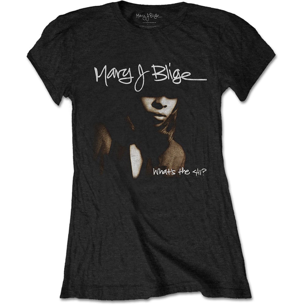 Mary J Blige Ladies T-Shirt: Cover (Small)