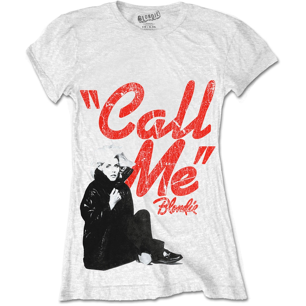 Blondie Ladies T-Shirt: Call Me (X-Large)