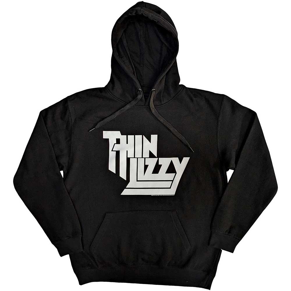 Thin Lizzy Unisex Pullover Hoodie: Stacked Logo (Large)