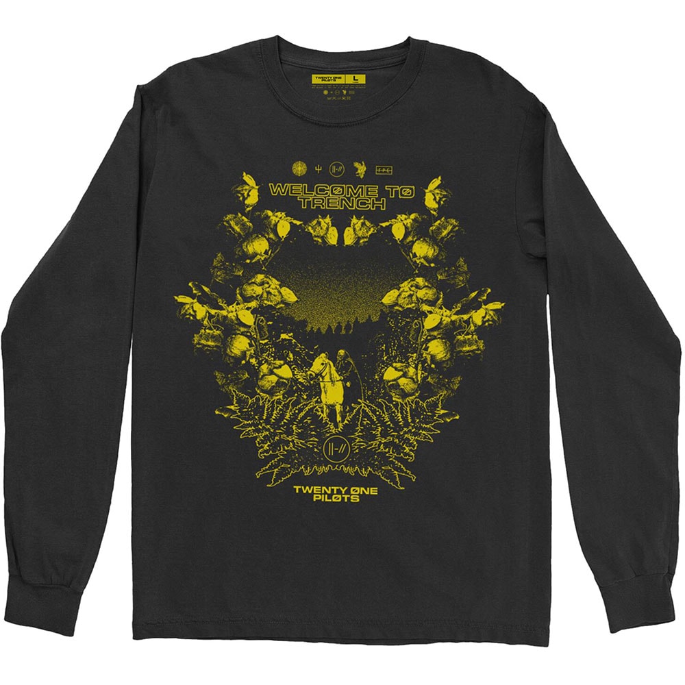 Twenty One Pilots Unisex Long Sleeved T-Shirt: Trench Scene (Medium)