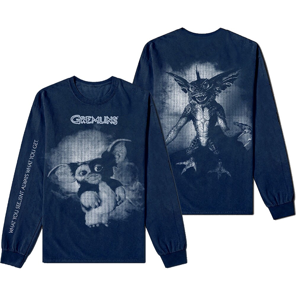 Warner Bros Unisex Long Sleeved T-Shirt: Gremlins Graphic (Small)