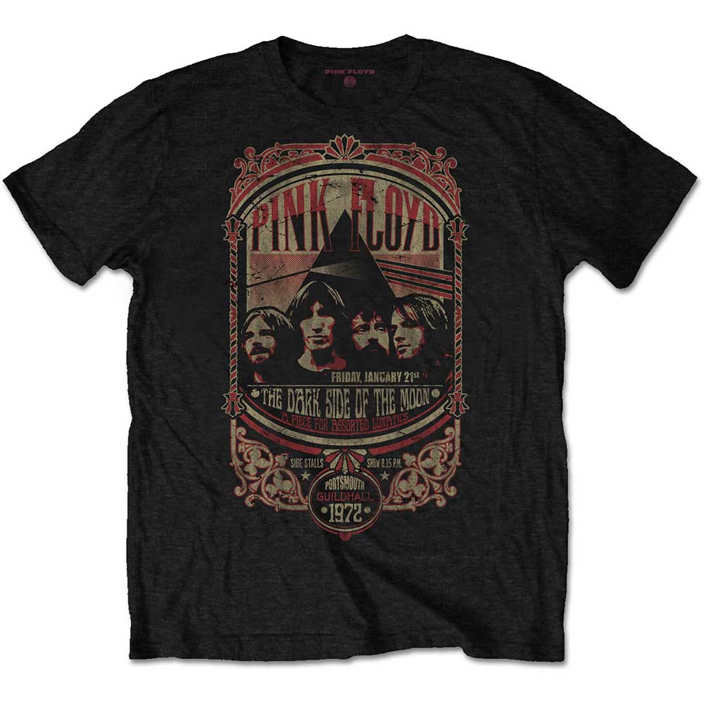 Pink Floyd Unisex T-Shirt: Portsmouth 1972 (Medium) - 2