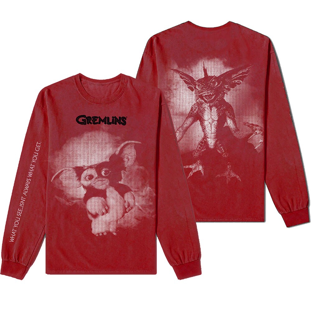 Warner Bros Unisex Long Sleeved T-Shirt: Gremlins Graphic (Medium)