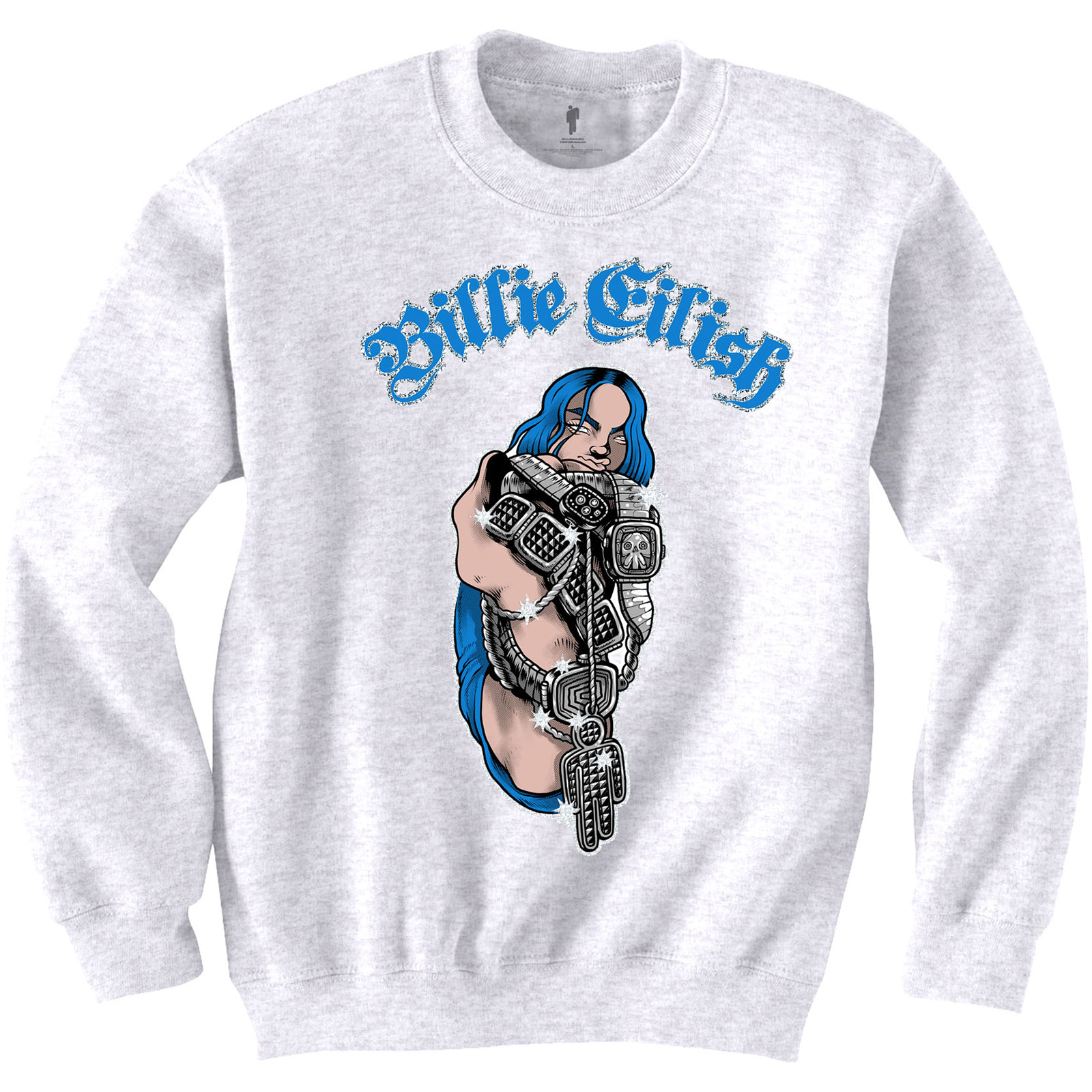 Billie Eilish Unisex Sweatshirt: Bling (Small) - 2