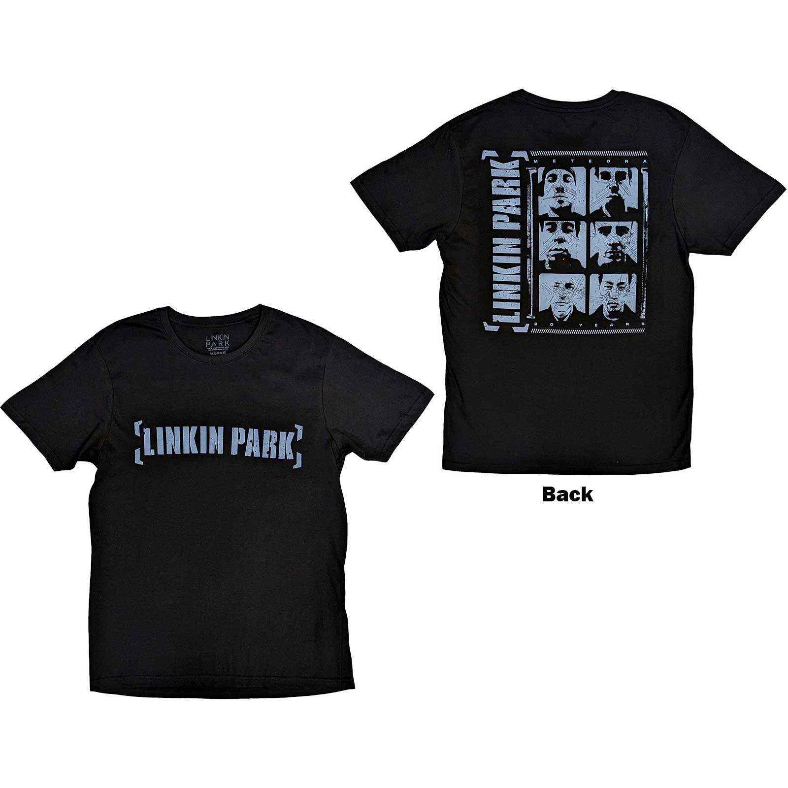 Linkin Park Unisex T-Shirt: Meteora Portraits (Back Print) (Small)