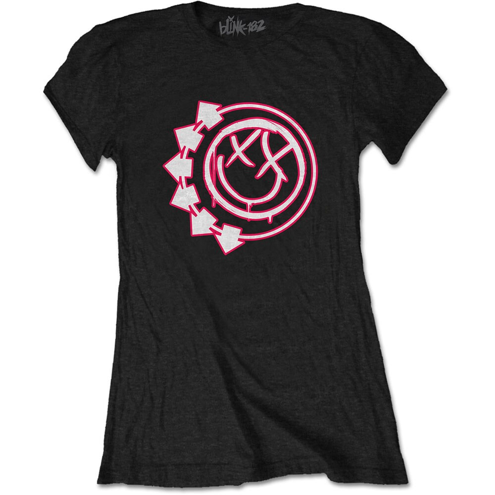 Blink-182 Ladies T-Shirt: Six Arrow Smiley (XX-Large)