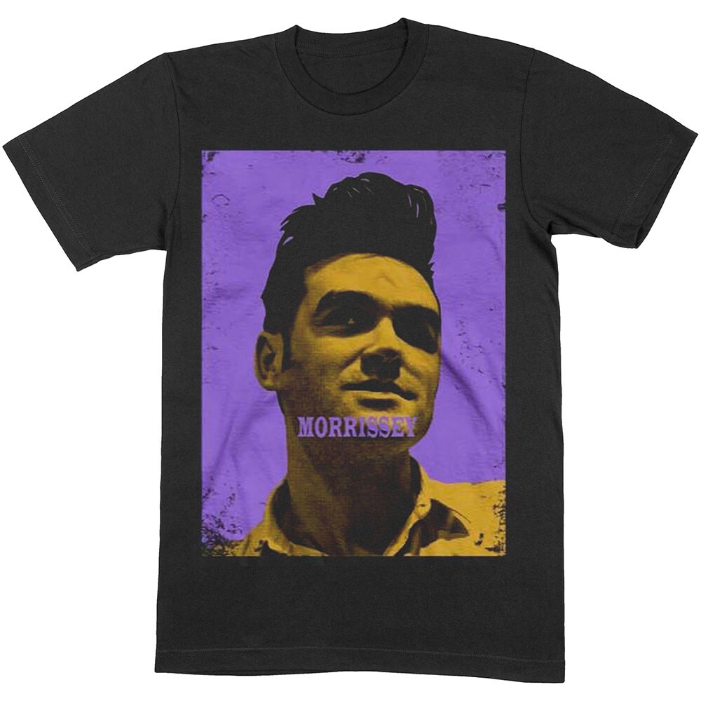 Morrissey Unisex T-Shirt: Purple & Yellow (Small)