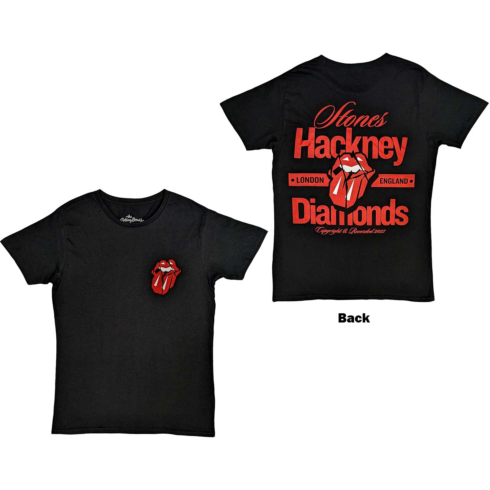 The Rolling Stones Unisex T-Shirt: Hackney Diamonds Hackney London (Back Print) (Medium)