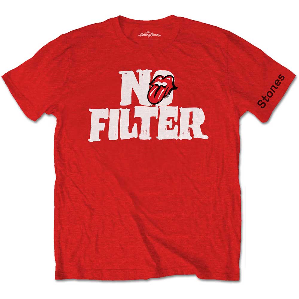 The Rolling Stones Unisex T-Shirt: No Filter Header Logo (Medium) - 2