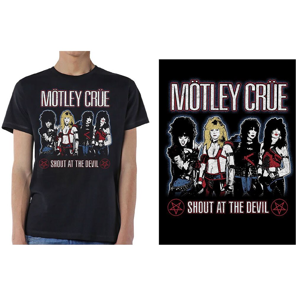 Motley Crue Unisex T-Shirt: Shout at the Devil (Large)