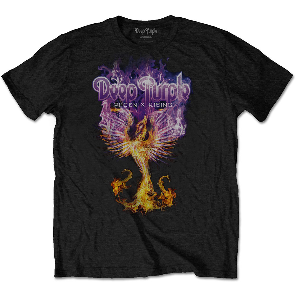 Deep Purple Unisex T-Shirt: Phoenix Rising (Medium)
