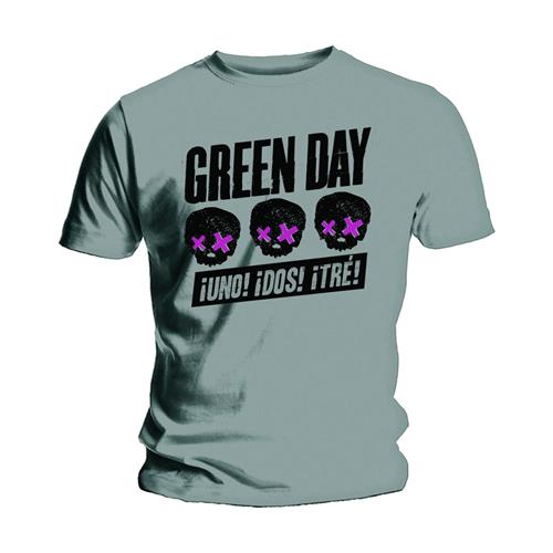 Green Day Unisex T-Shirt: Three Heads Better Than One (Small) - 2