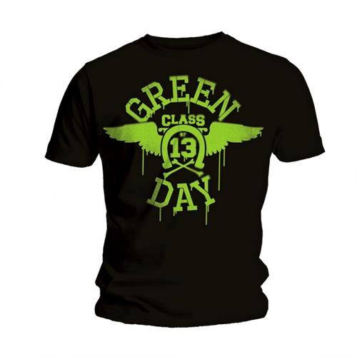Green Day Unisex T-Shirt: Neon Black (Small) - 2