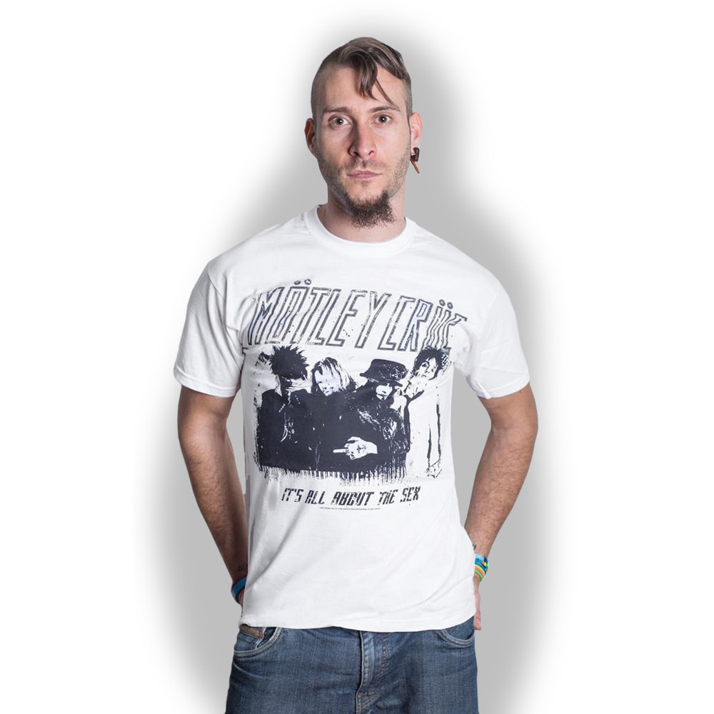 Motley Crue Unisex T-Shirt: Stencil (Small) - 2
