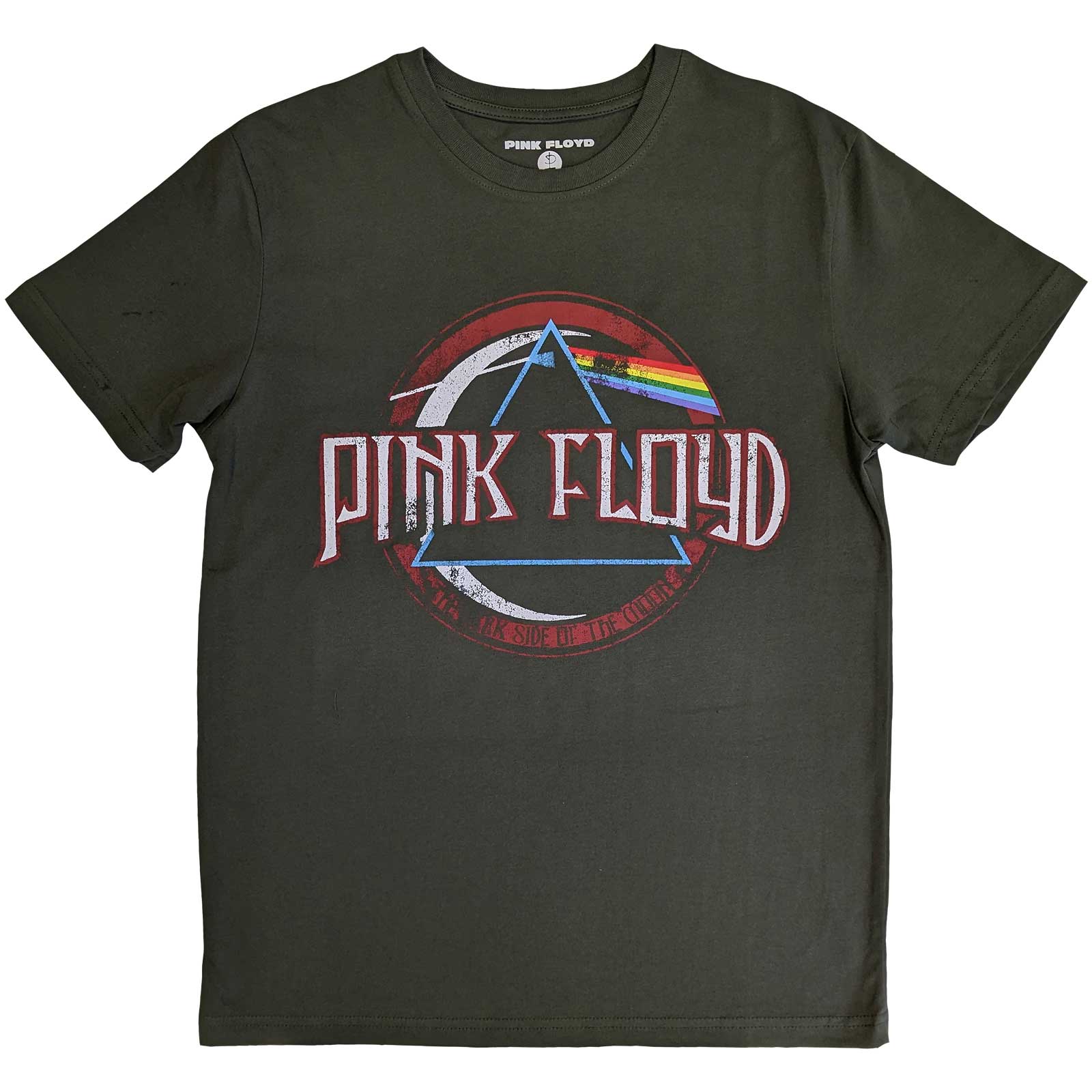 Pink Floyd Unisex T-Shirt: Vintage Dark Side of the Moon Seal (Large)