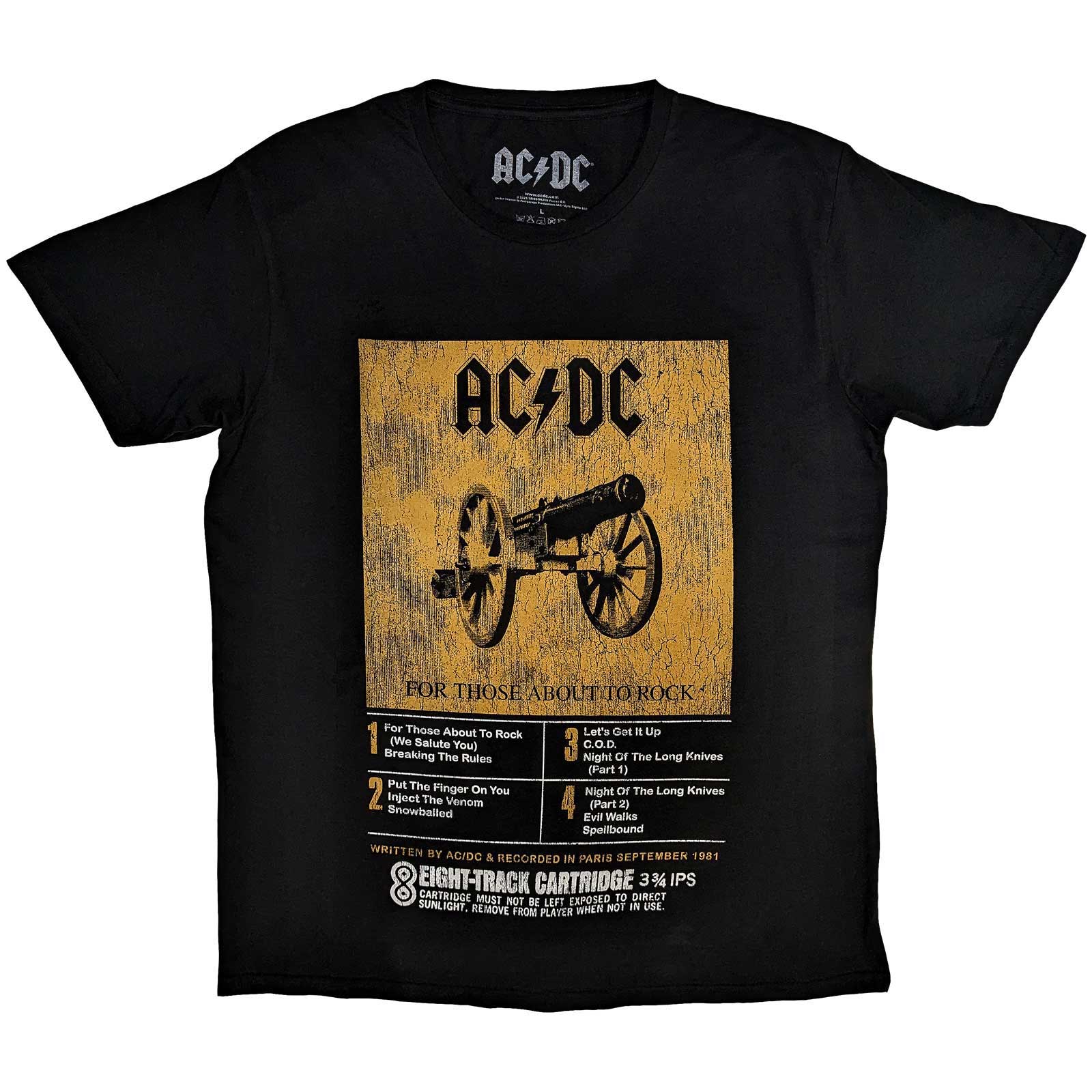 AC/DC Unisex T-Shirt: 8 Track (XX-Large)