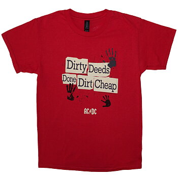 AC/DC Kids T-Shirt: Dirty Deeds Done Dirt Cheap (9-10 Years)