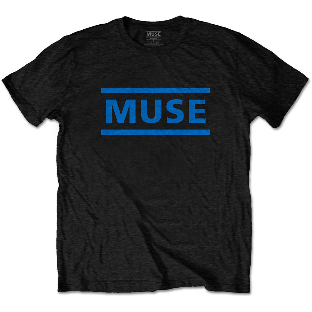 Muse Unisex T-Shirt: Dark Blue Logo (X-Large)