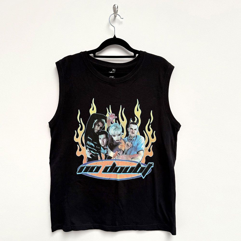 No Doubt Unisex Tank T-Shirt: Retro (Black) (Small)