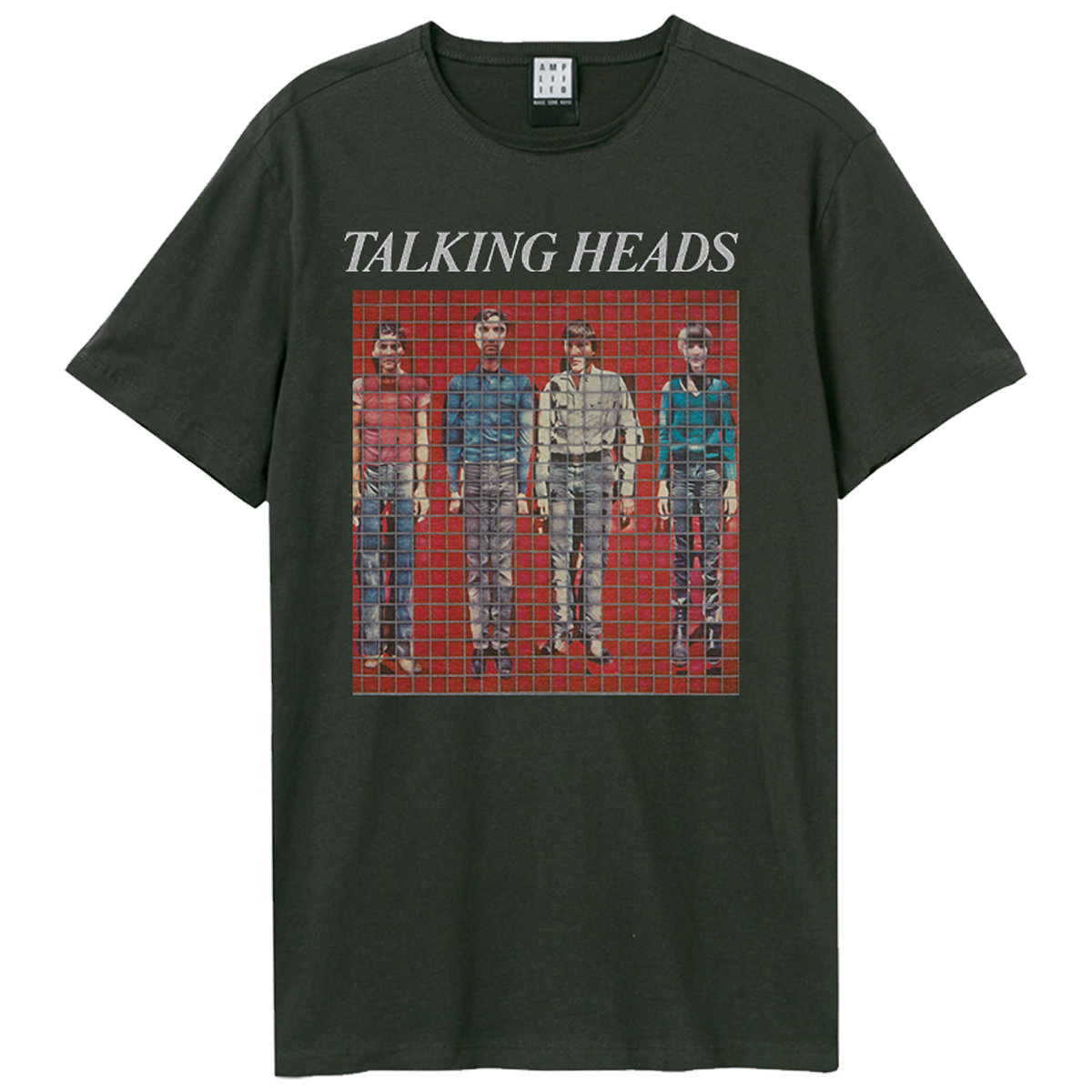 Talking Heads Buildings And Food Amplified Vintage Charcoal Medium T Shirt