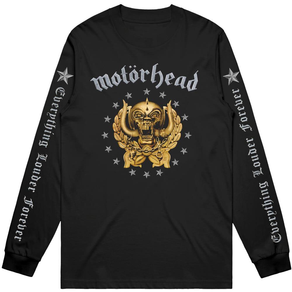 Motorhead Unisex Long Sleeved T-Shirt: Everything Louder Forever (Sleeve Print) (X-Large)