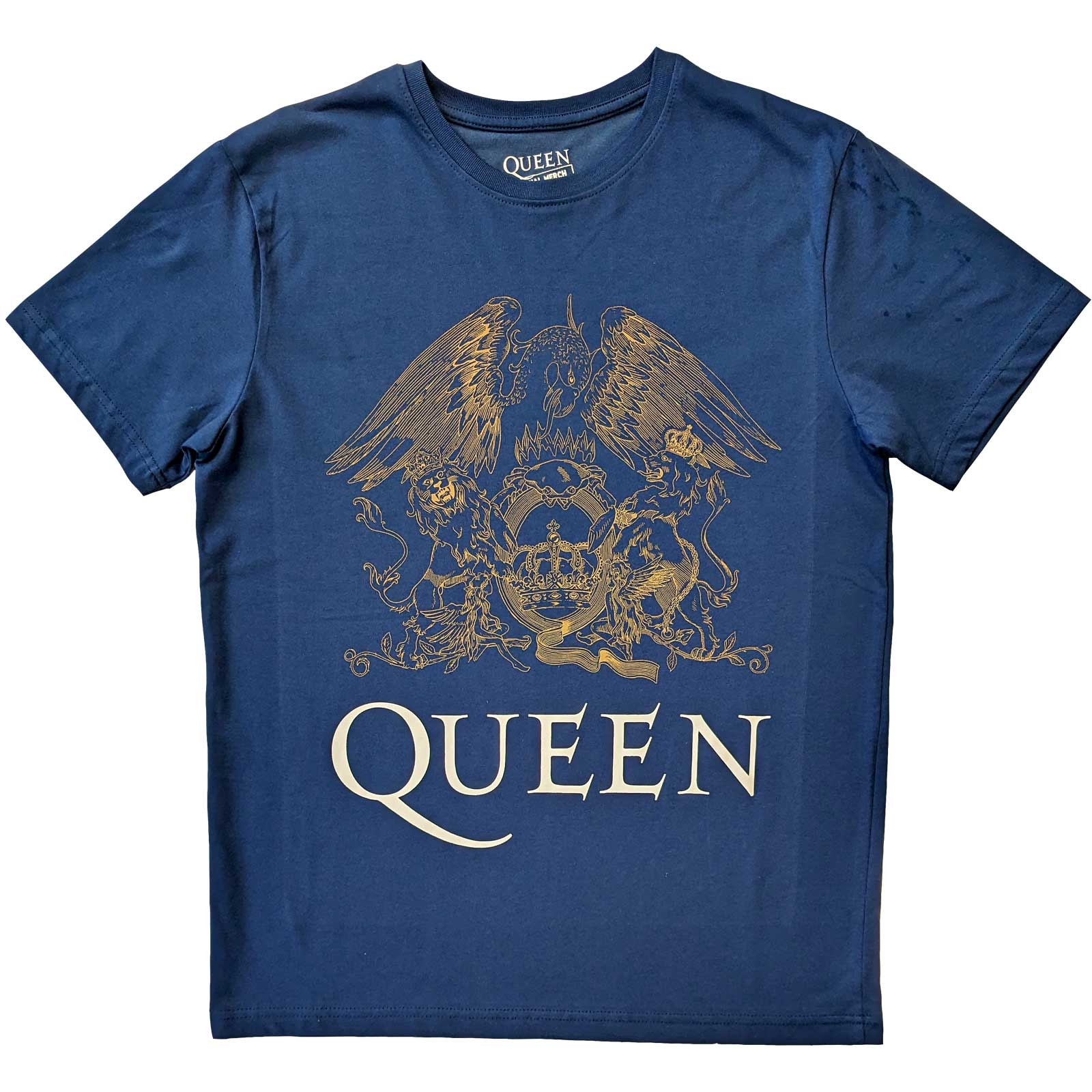 Queen Unisex T-Shirt: Crest (Large)