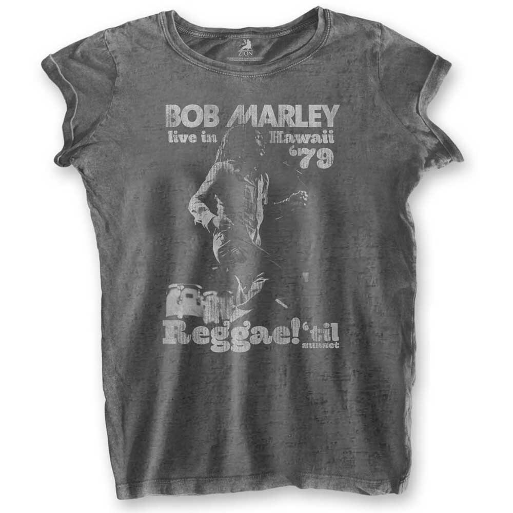 Bob Marley Ladies Burn Out T-Shirt: Hawaii (XX-Large)