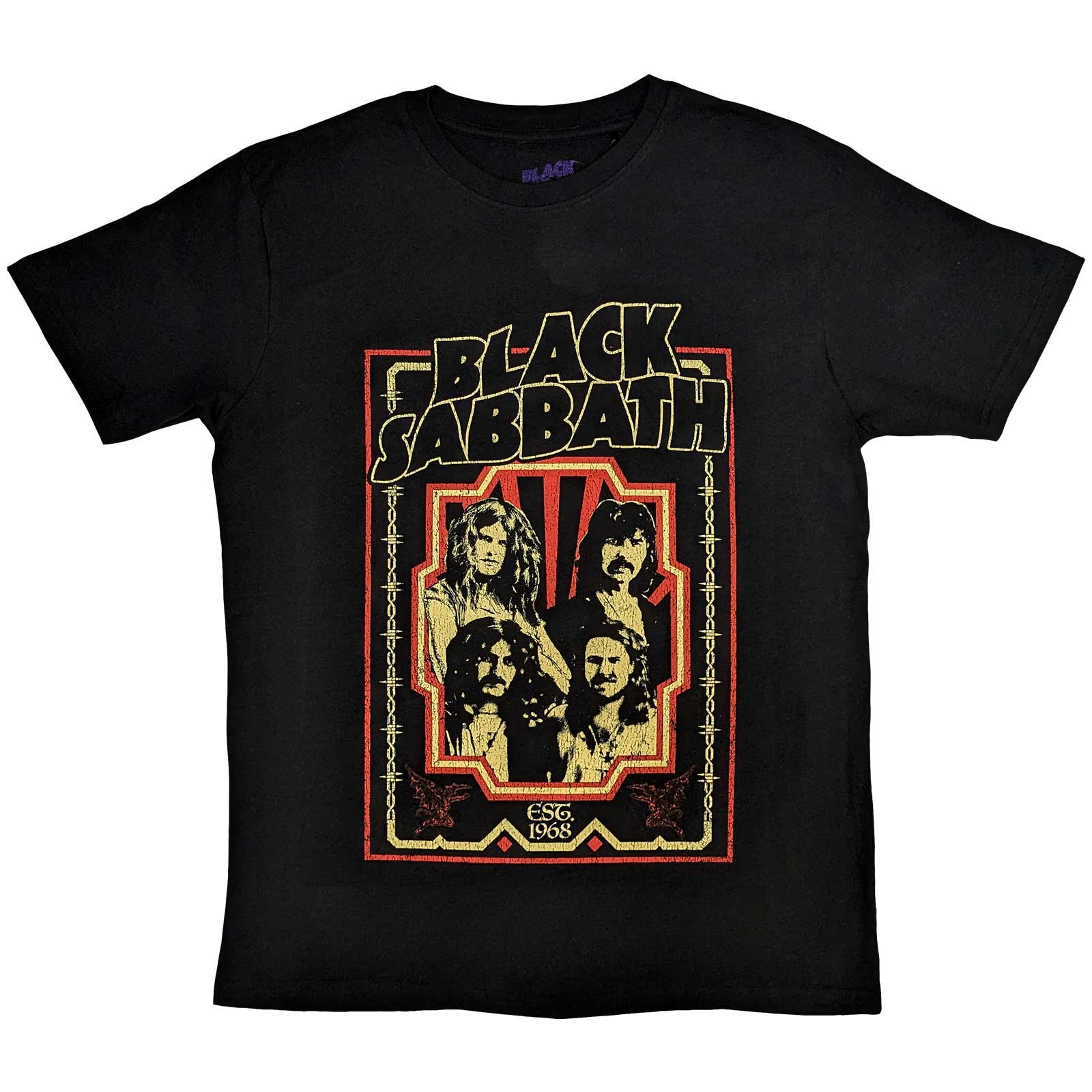 Black Sabbath Unisex T-Shirt: Est 1968 (Large)