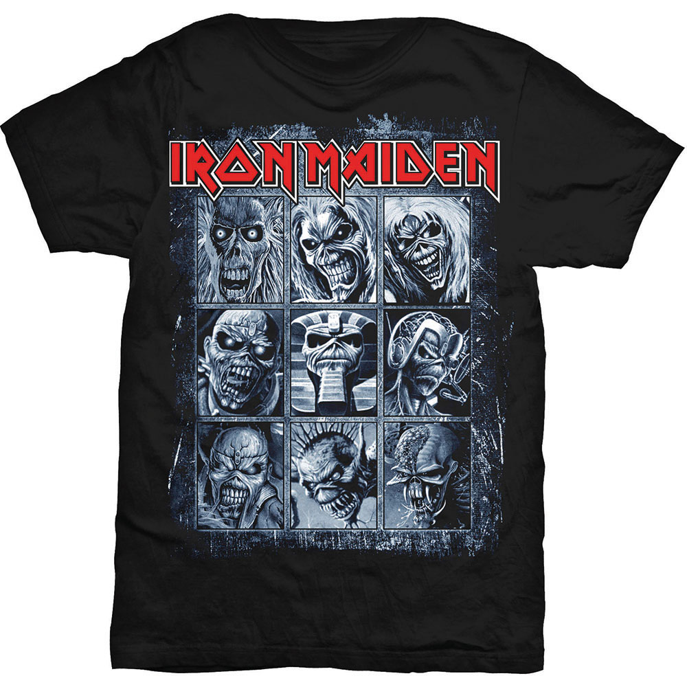 Iron Maiden Unisex T-Shirt: Nine Eddies (Small)