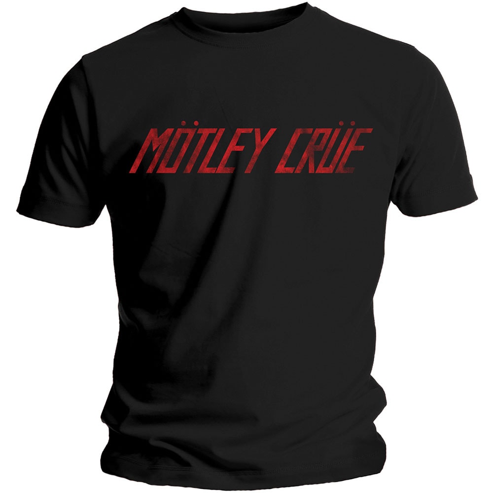 Motley Crue Unisex T-Shirt: Distressed Logo (Small) - 2