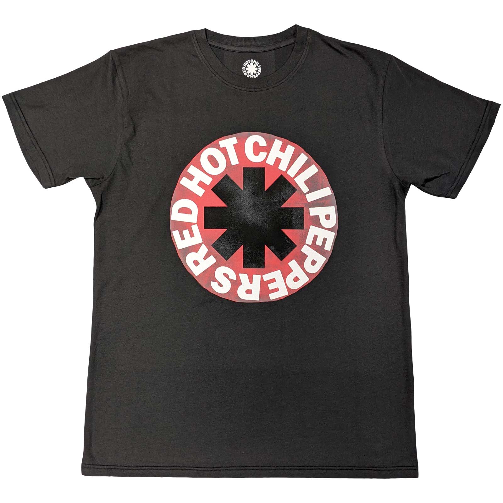Red Hot Chili Peppers Unisex T-Shirt: Red Circle Asterisk (Eco-Friendly) (Medium)