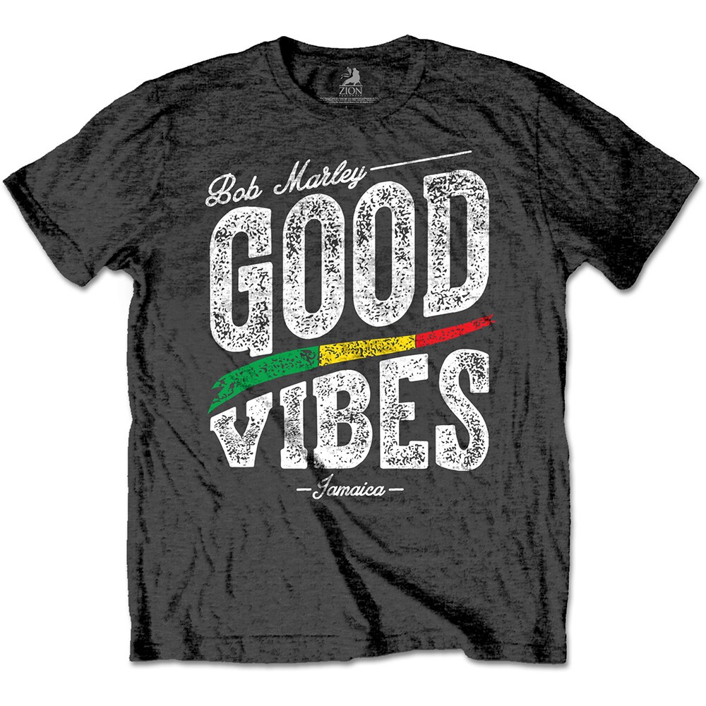 Bob Marley Unisex T-Shirt: Good Vibes (Small)
