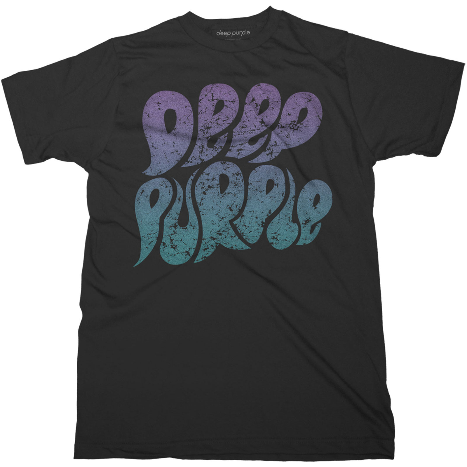 Deep Purple Unisex T-Shirt: Bubble Logo (Large)