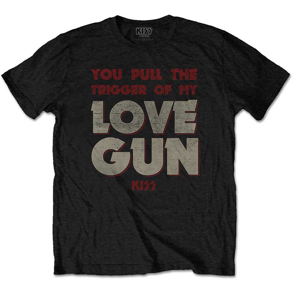 KISS Unisex T-Shirt: Pull The Trigger (Medium)