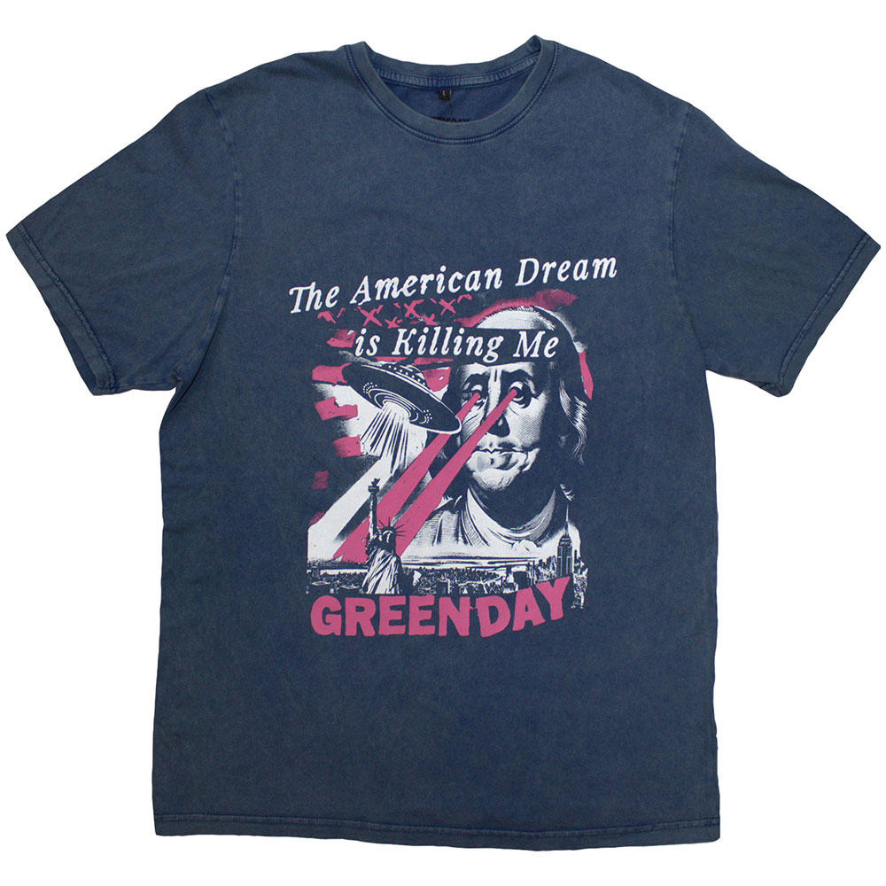 Green Day Unisex T-Shirt: American Dream (Wash Collection) (Large)