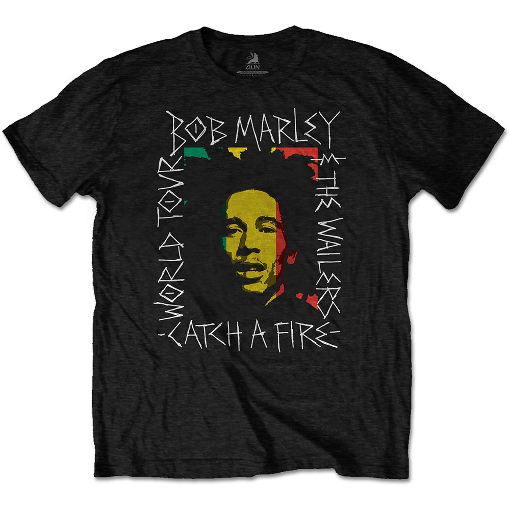 Bob Marley Unisex T-Shirt: Rasta Scratch (X-Large)
