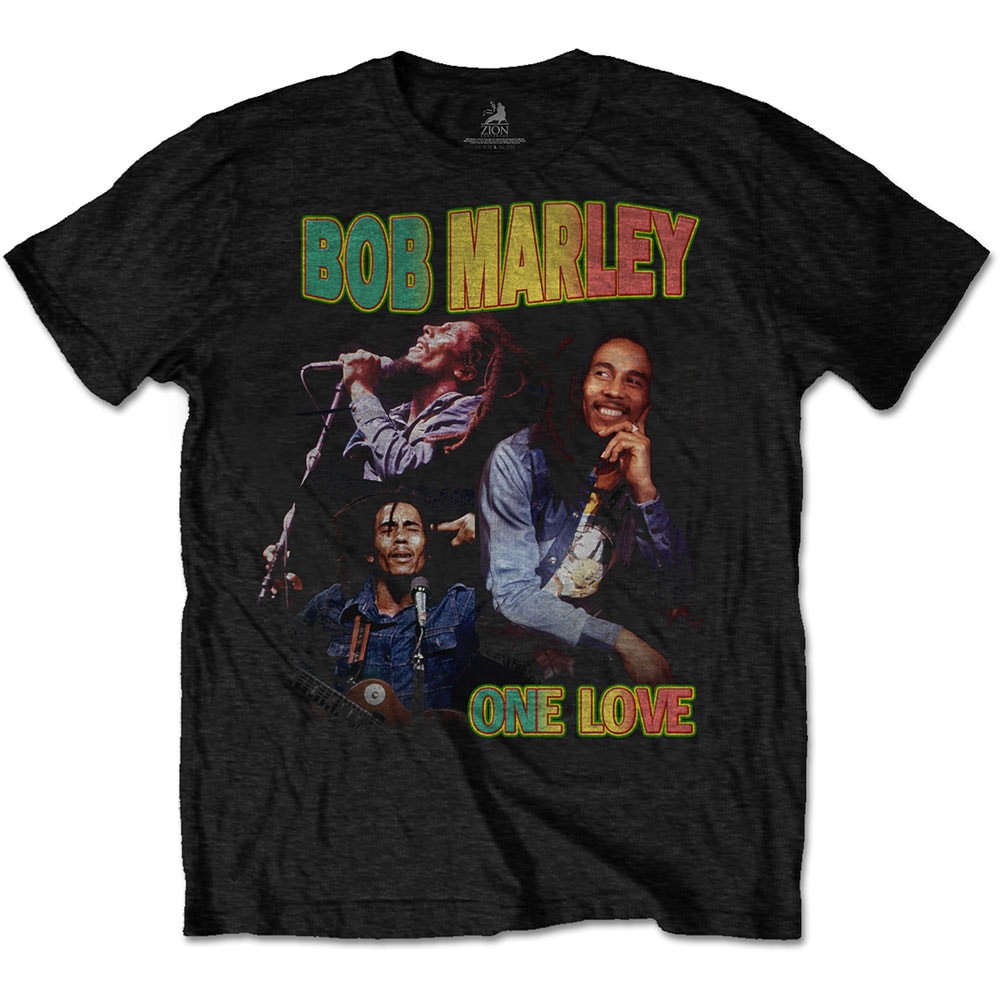 Bob Marley Unisex T-Shirt: One Love Homage (Medium)
