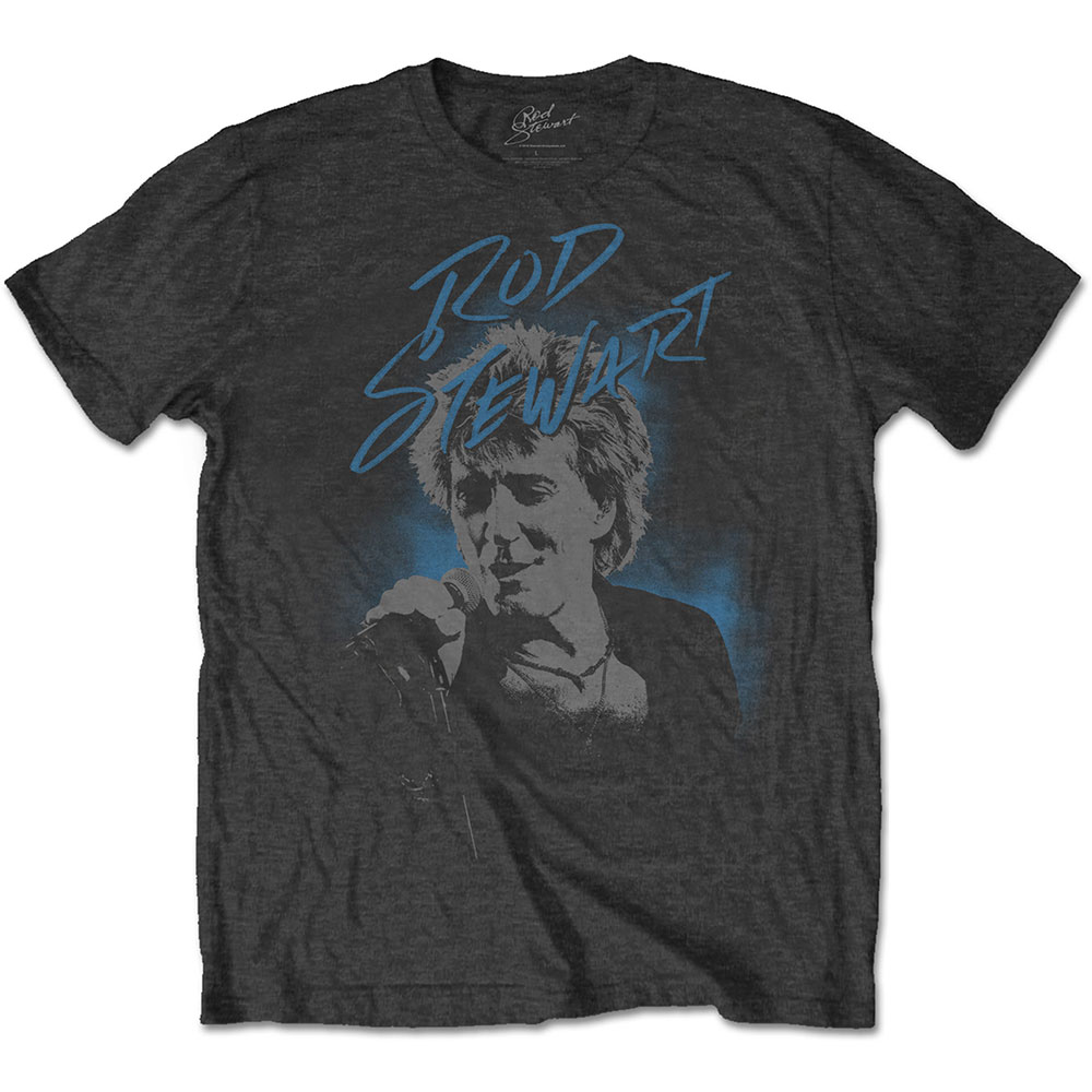 Rod Stewart Unisex T-Shirt: Scribble Photo (Medium) - 2
