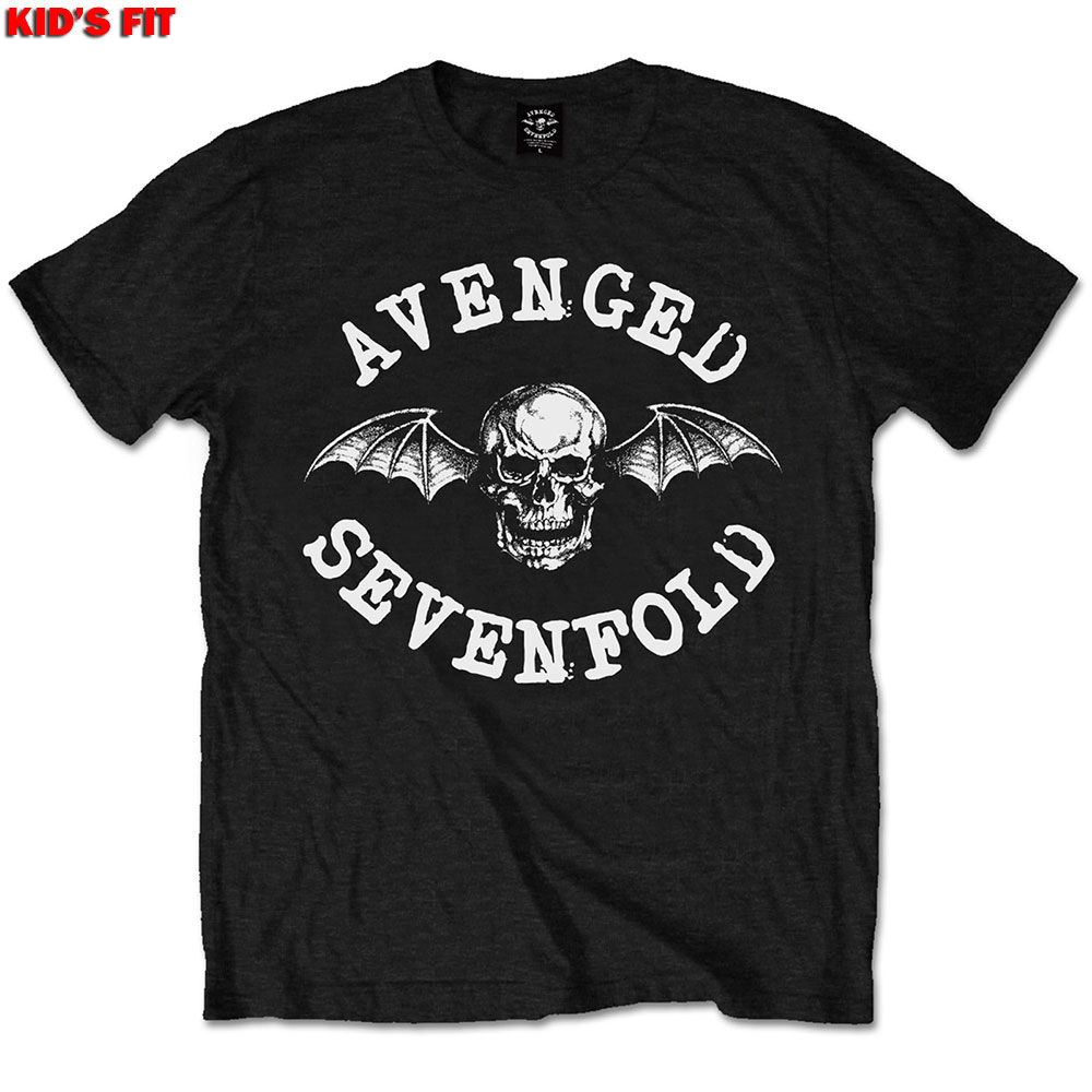 Avenged Sevenfold Kids T-Shirt: Classic Deathbat (7-8 Years)