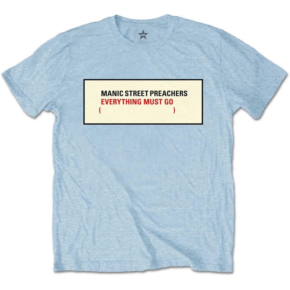 Manic Street Preachers Unisex T-Shirt: Everything Must Go (Small)
