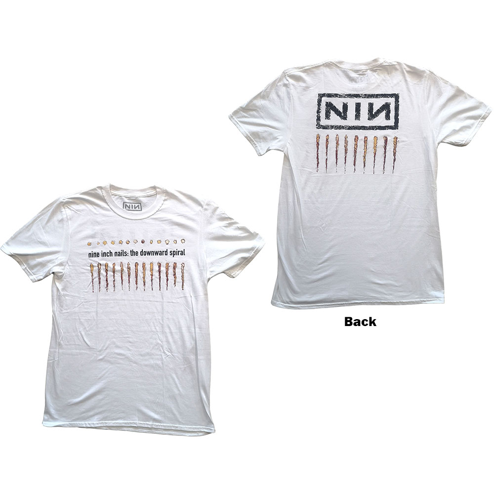 Nine Inch Nails Unisex T-Shirt: Downward Spiral (Back Print) (XX-Large)